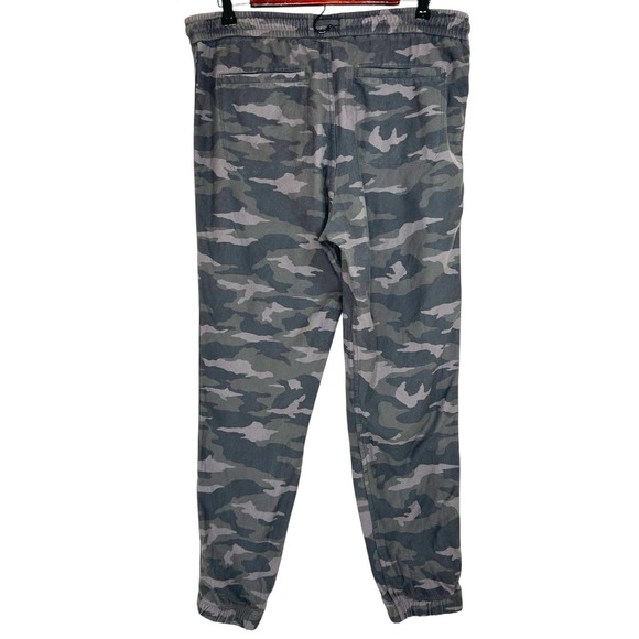 ATHLETA Farallon Jogger Drawstring Waistband Green Camo Women's 12 Large Pants - Picture 9 of 10